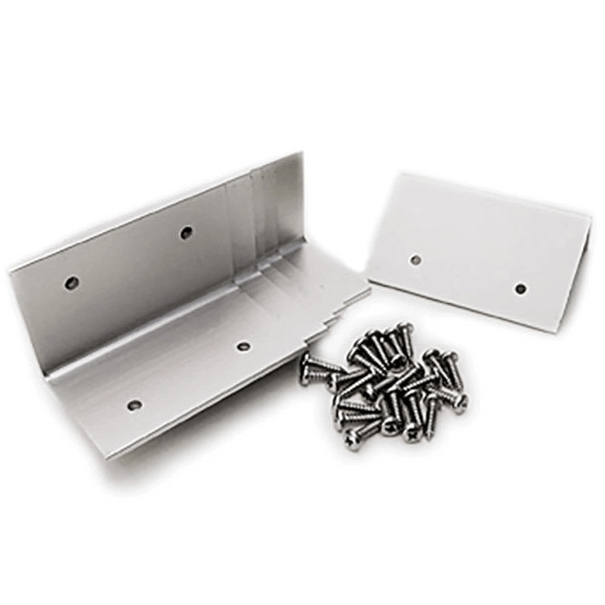 PV Logic rigid solar panel mounting bracket L shape with self tapping screws