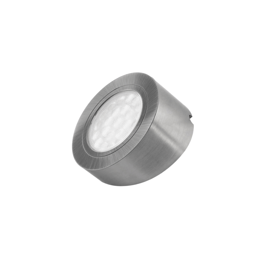 12V LED Touch Spotlight - Oval Slant, 2W - Touch Sensitive, Silver