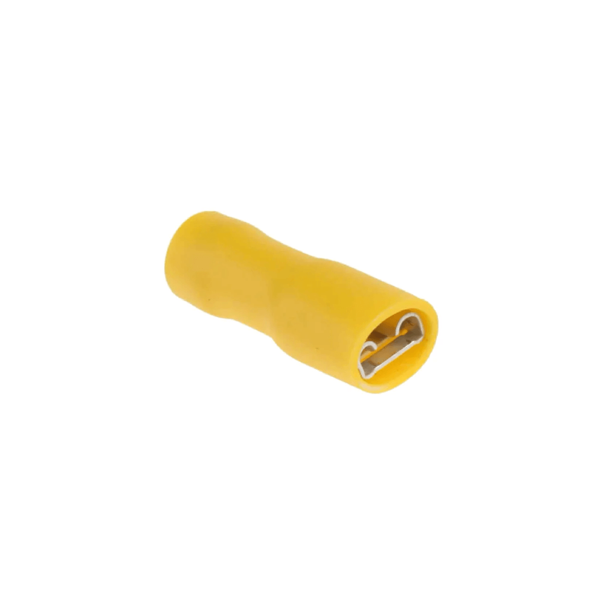 Yellow / 3-6mm² - Female spade (6.3mm) crimp connector - pack of 10