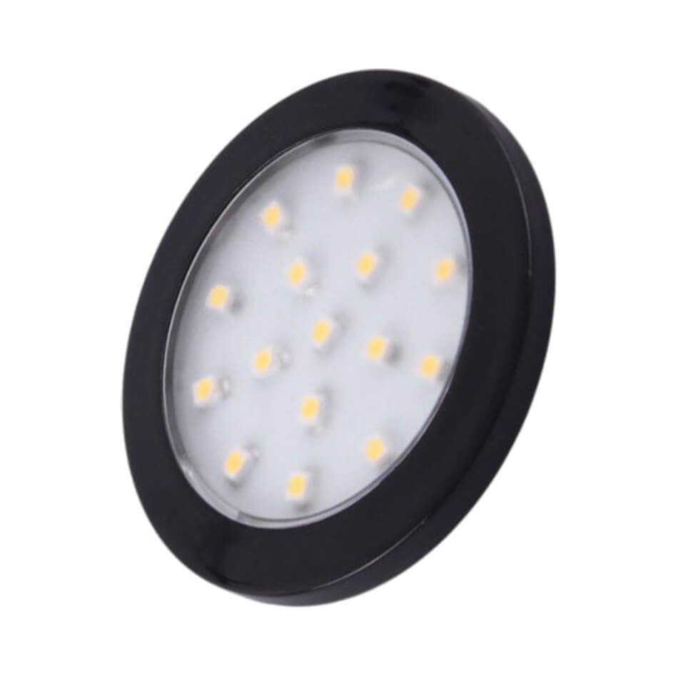 12V LED Spotlight - Orbit, 1.5W - Black, White or Silver