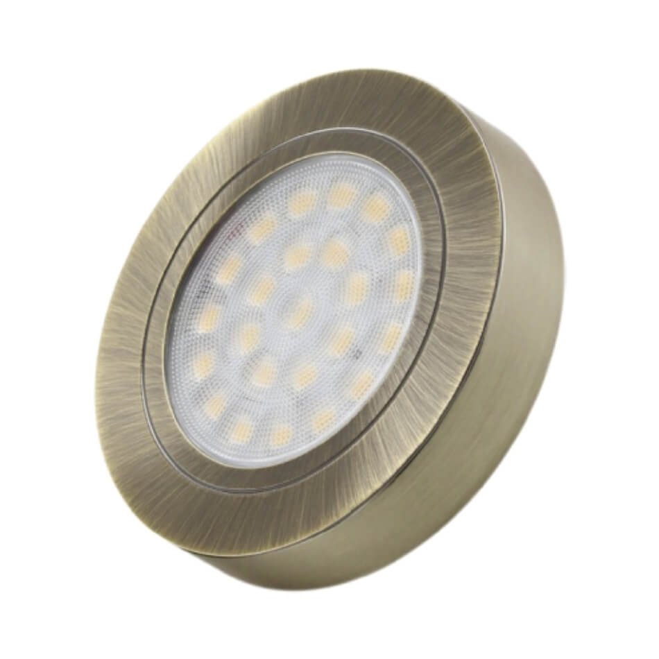 12V LED Spotlight - Oval Surface Mount, 2W - Black, White, Silver or Gold