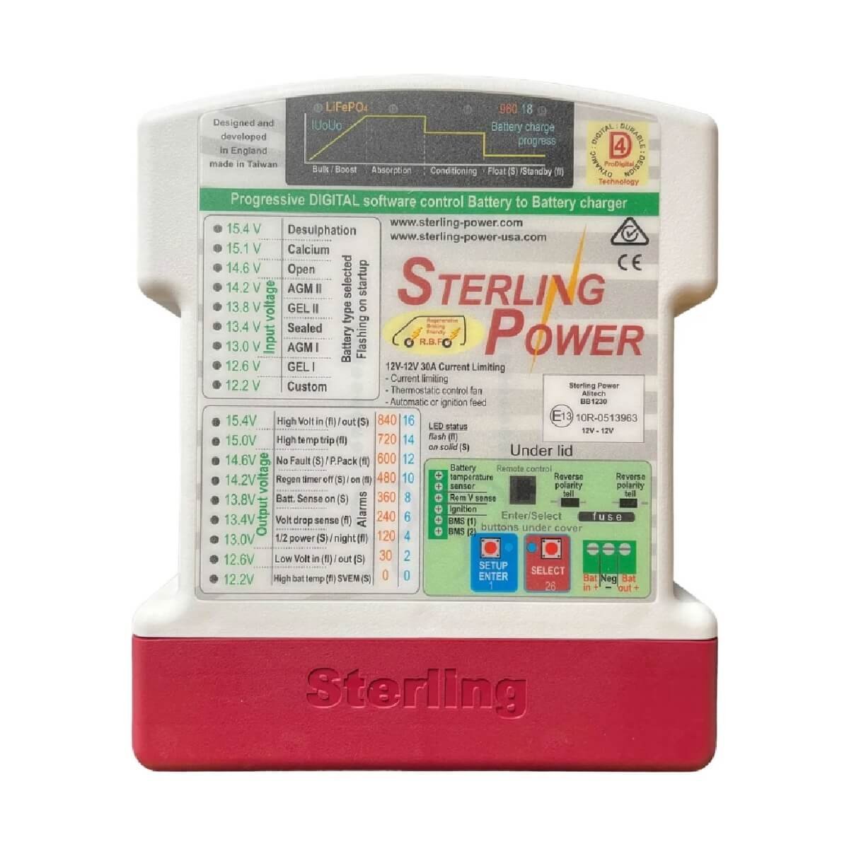 Sterling 30A Battery to Battery Charger - Pro Batt Ultra - 12V or 24V models