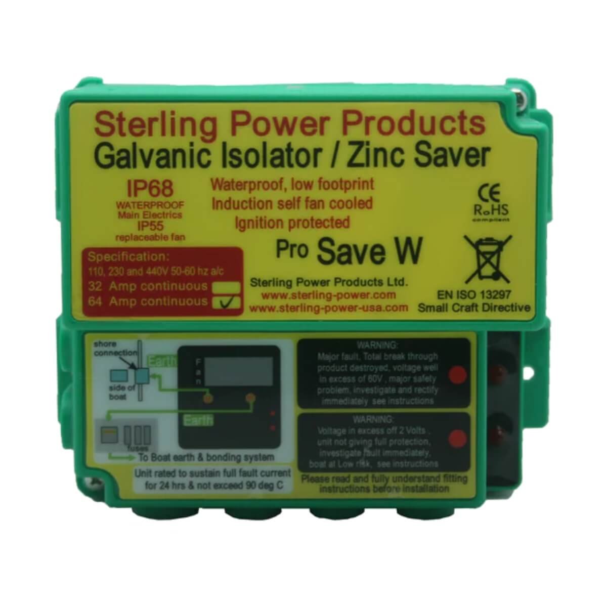Sterling Galvanic Isolator 64A - Zinc Saver - Pro Save W (Waterproof)