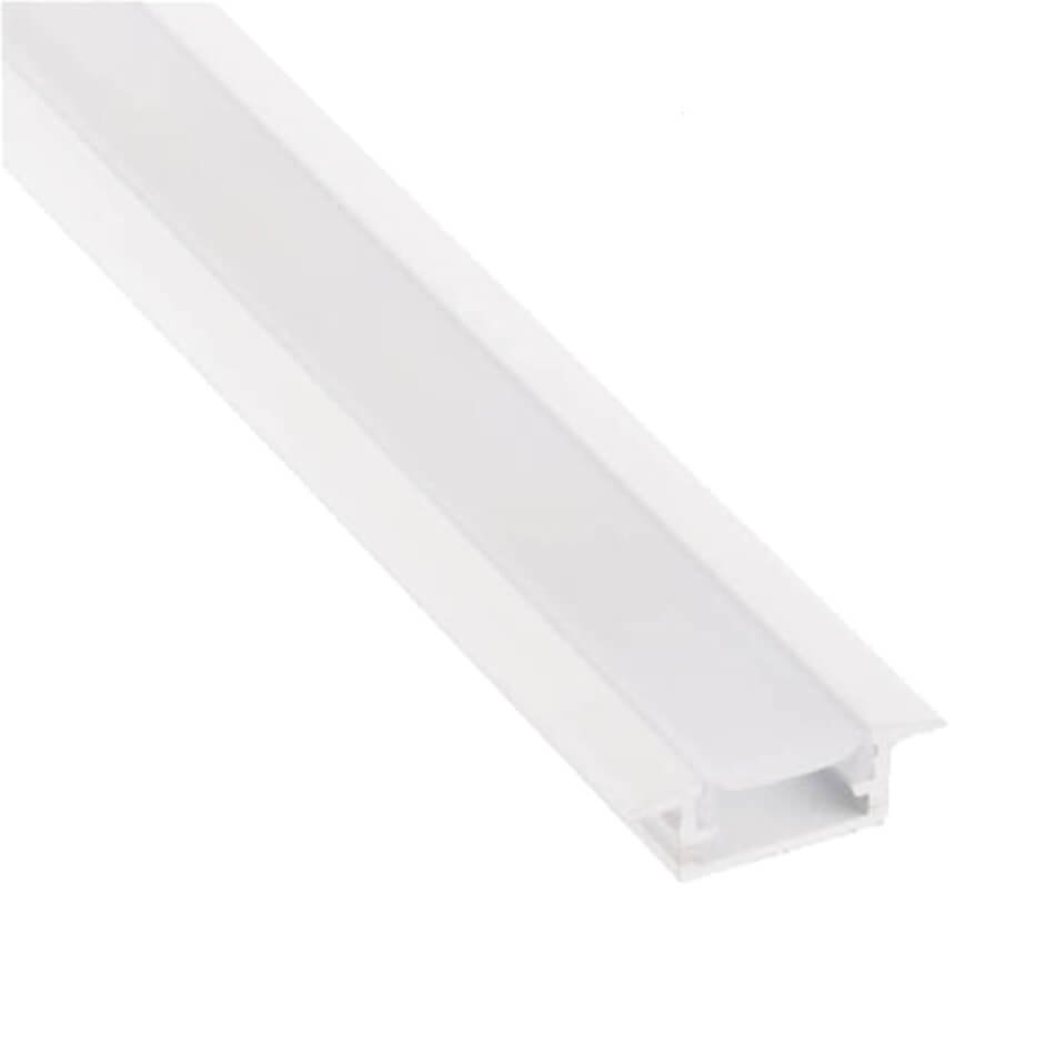 12V LED Strip Light - Recessed, 2m - White or Silver