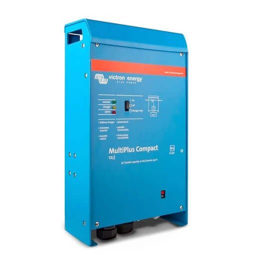 Victron MultiPlus Compact 12/1200/50-16 - 12V 1200VA Inverter/Charger against a white background.