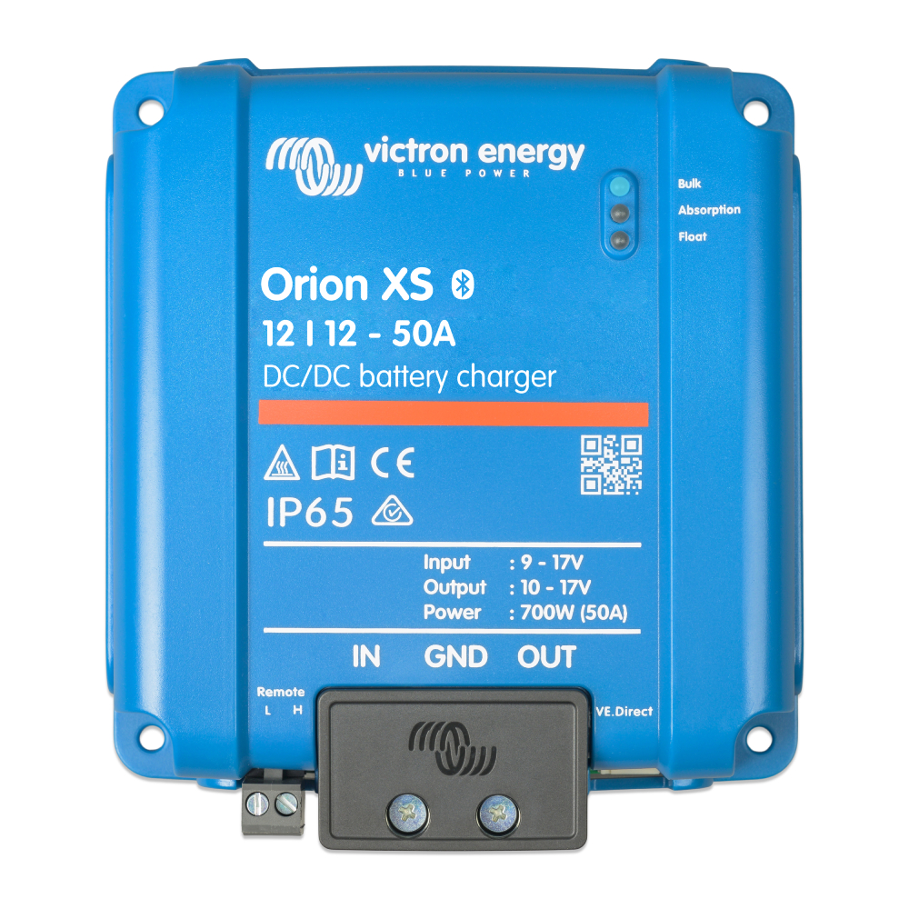 Orion XS 12/12-50A DC-DC Battery Charger non-isolated smart b2b buckboost - top view