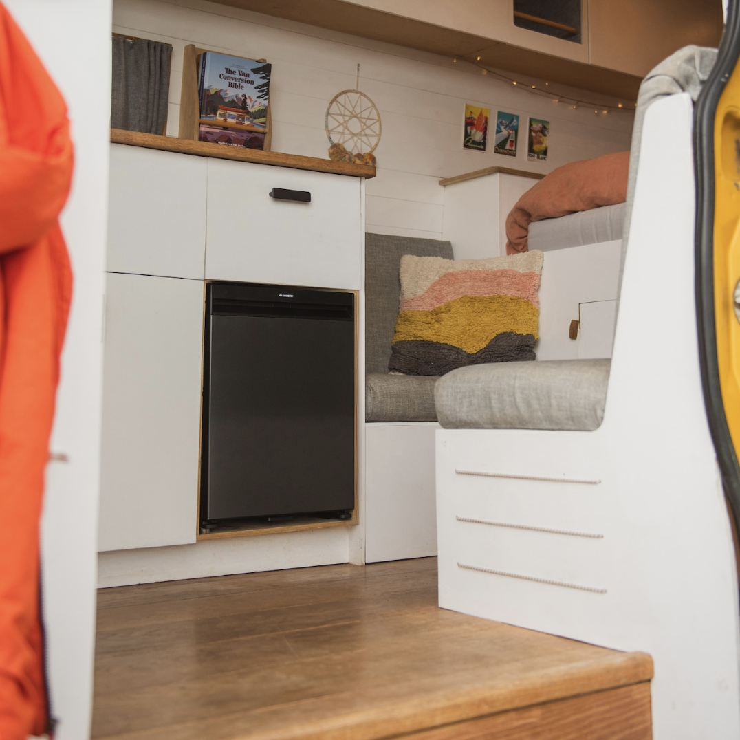 Dometic NRX50 in an off-grid campervan electrical system fridge freezer 50L