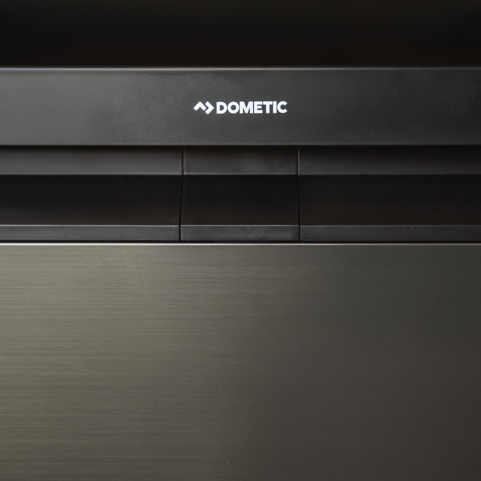 Front of a Dometic NRX50 campervan fridge freezer