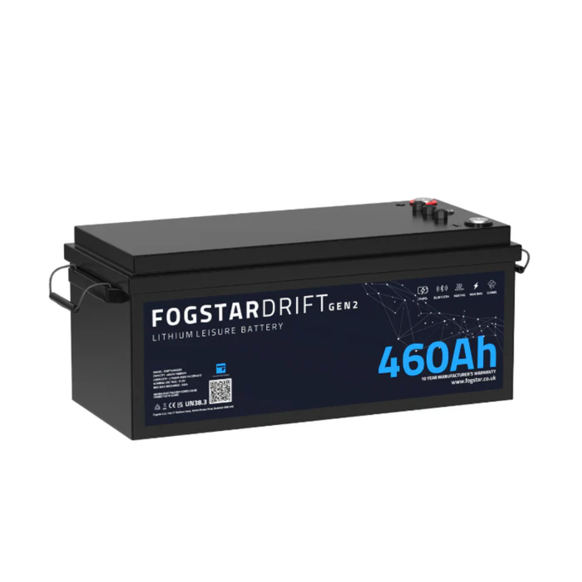 Fogstar Drift Gen2 460Ah 12V lithium leisure battery - lifepo4 for campervan electrical systems