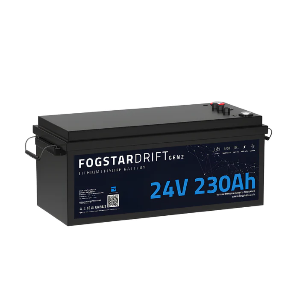 Fogstar Drift Gen2 230Ah 24V lithium leisure battery - lifepo4 for campervan electrical systems