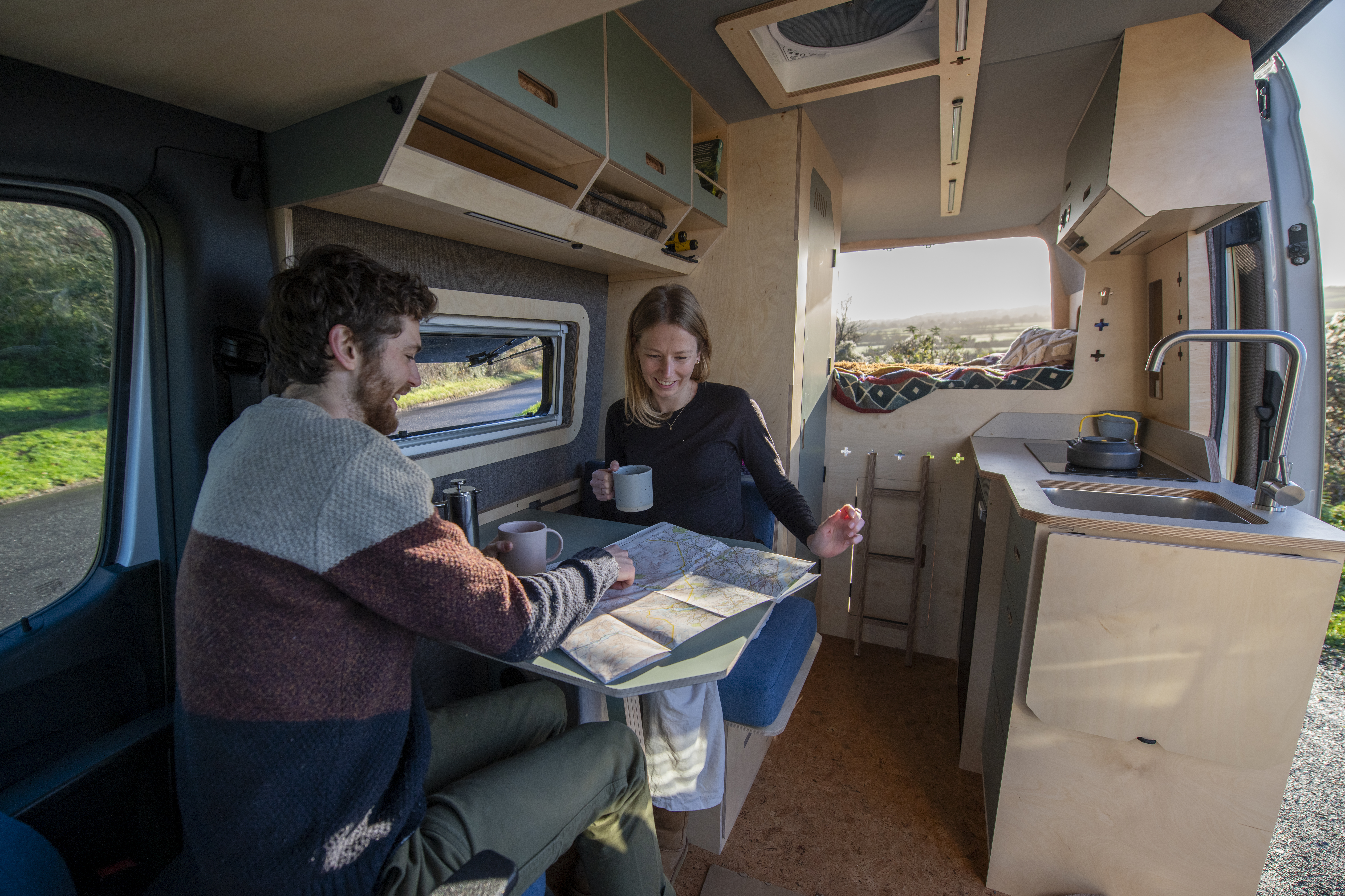 Fern campervans dining area
