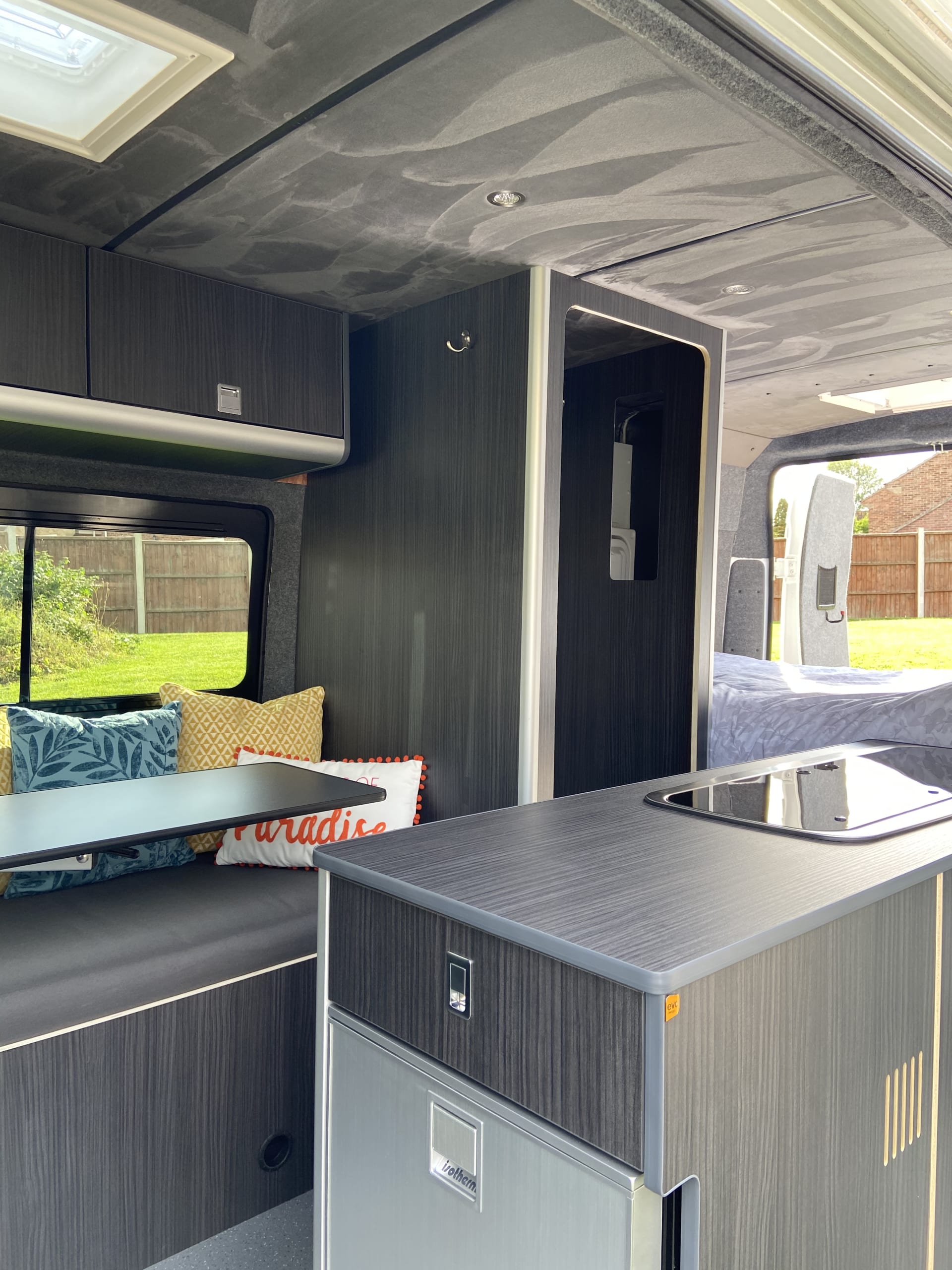 Interior of Jack's finished van