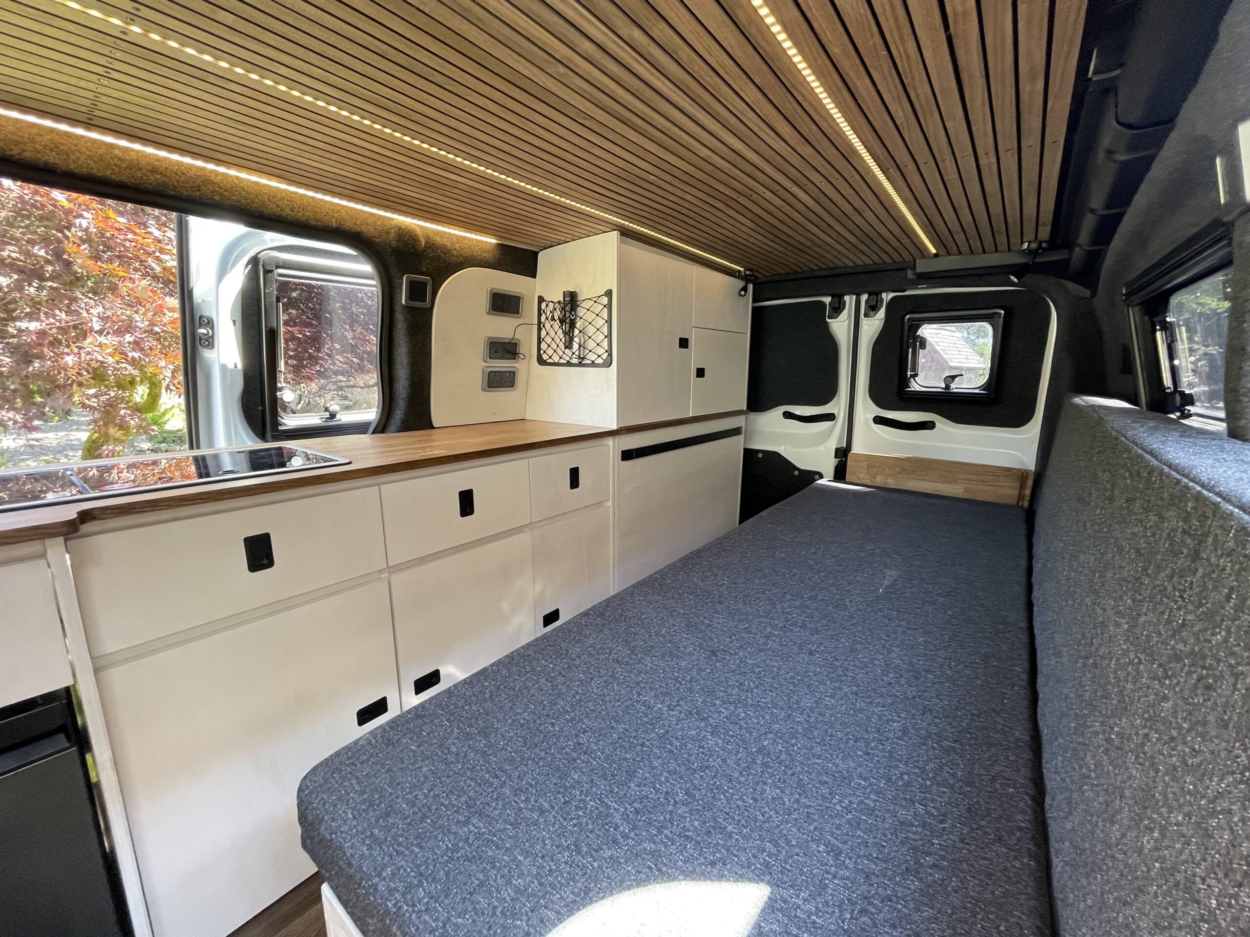 Interior of Sean Wilson's Vauxhall Vivaro