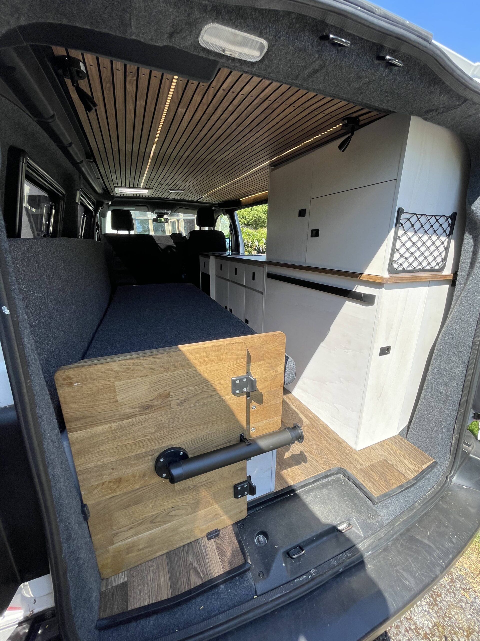 The interior of Sean Wilson's Vauxhall Vivaro